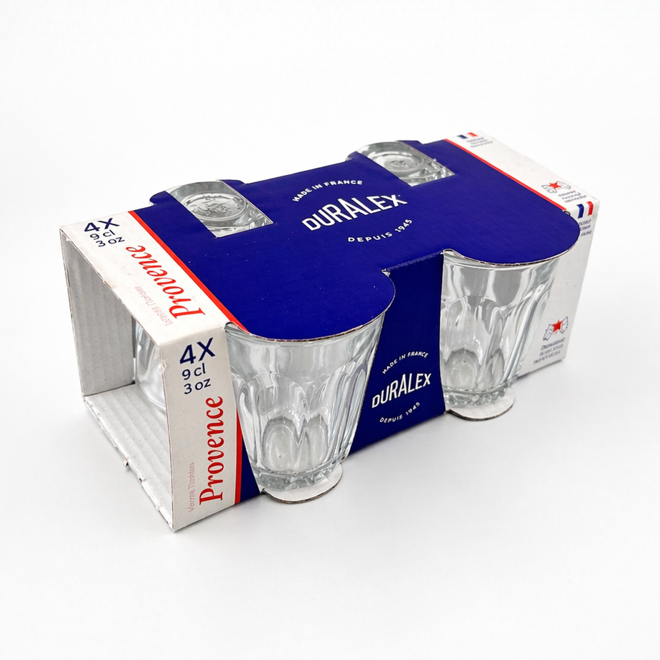 Provence - Verre transparent 9cl (Lot de 4)
