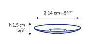 Caprice - Transparent glass saucer 14cm (set of 6)