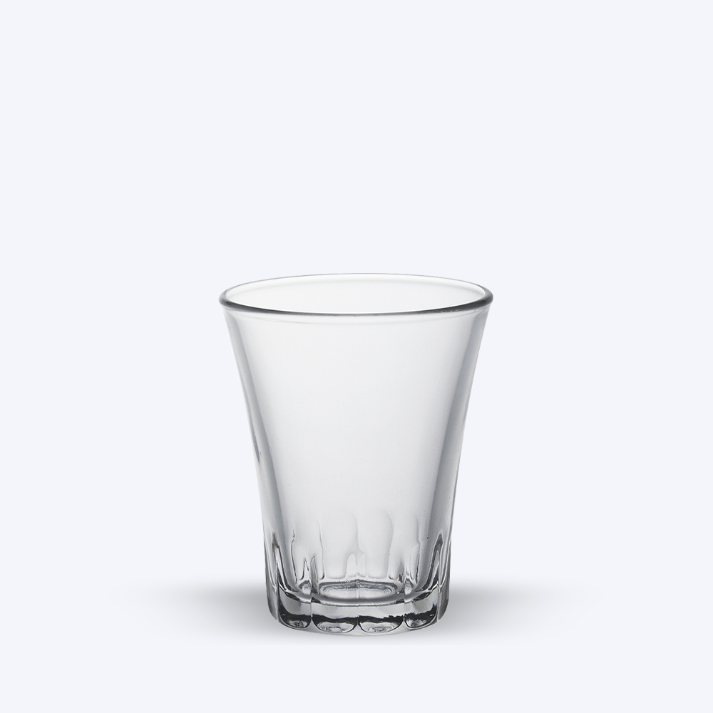AMALFI - Tasse en verre transparent 7 cl (Lot de 4)
