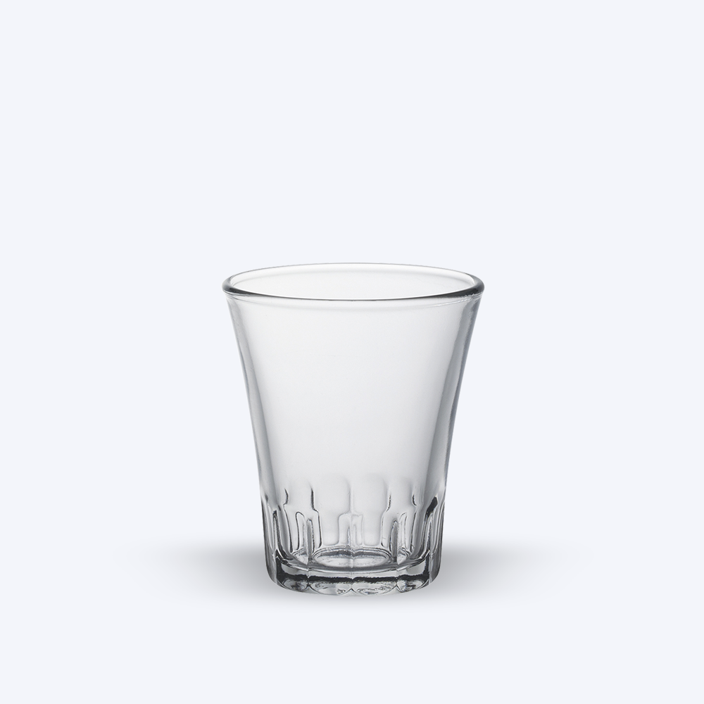 AMALFI - Tasse en verre transparent 9 cl (Lot de 4)