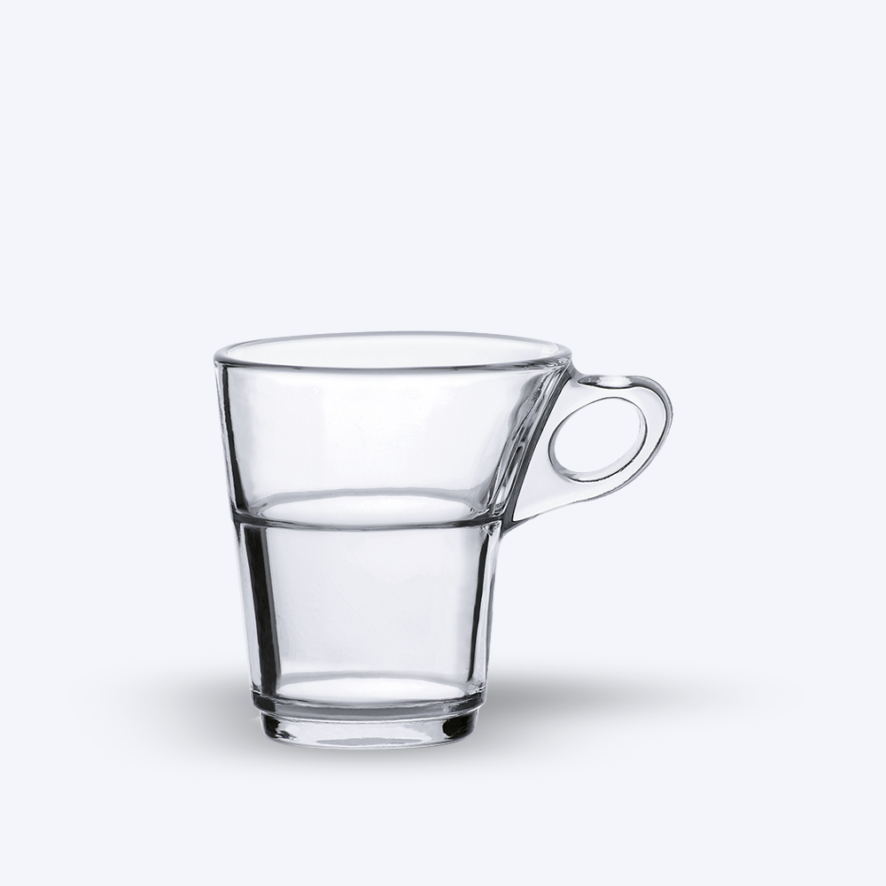 Caprice - Tasse en verre transparent 9 cl  (Lot de 6)