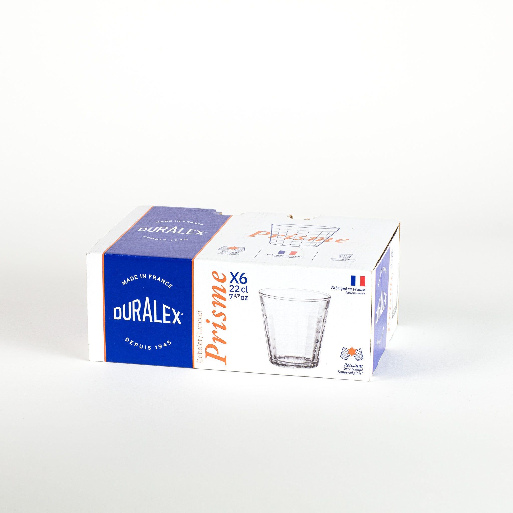 Prisme – Transparentes Glas 22 cl  (6er-Set)