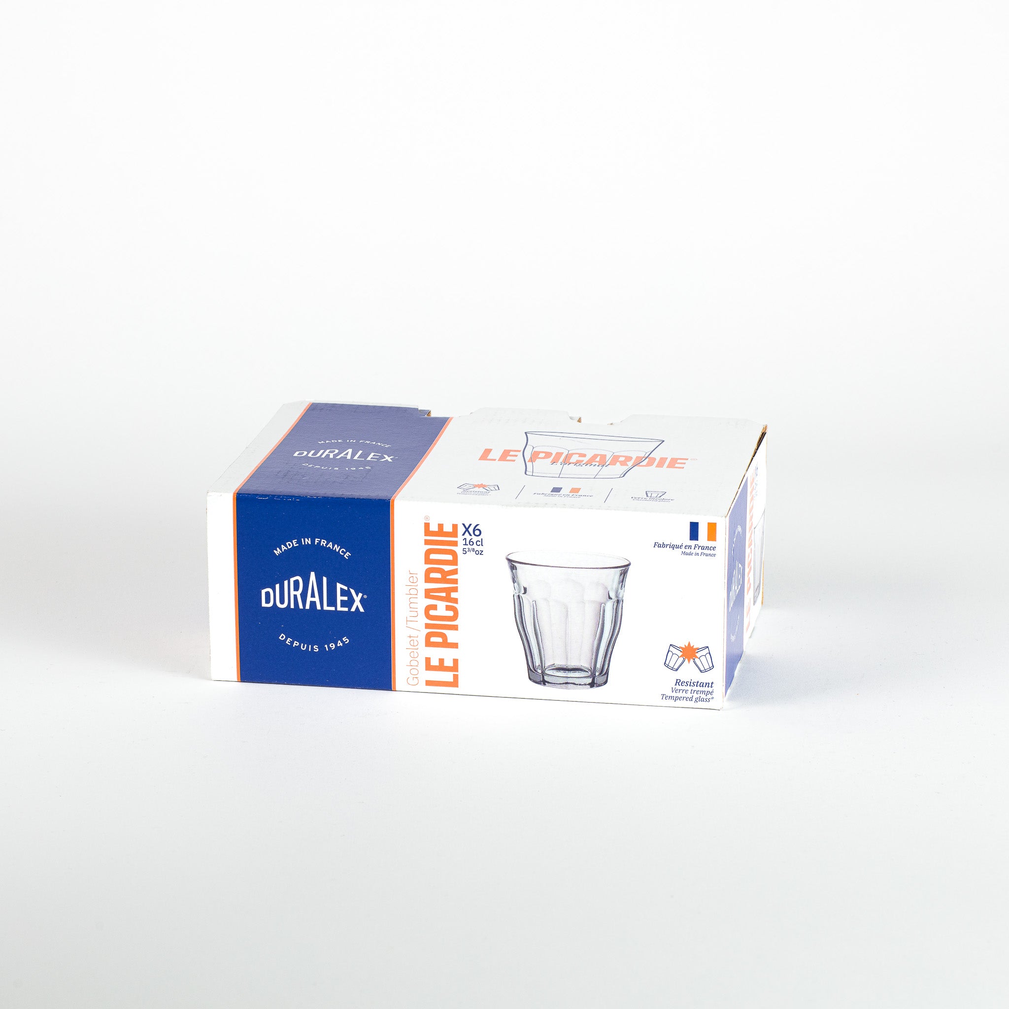 Le Picardie - Verre transparent 16cl -  (Lot de 6)