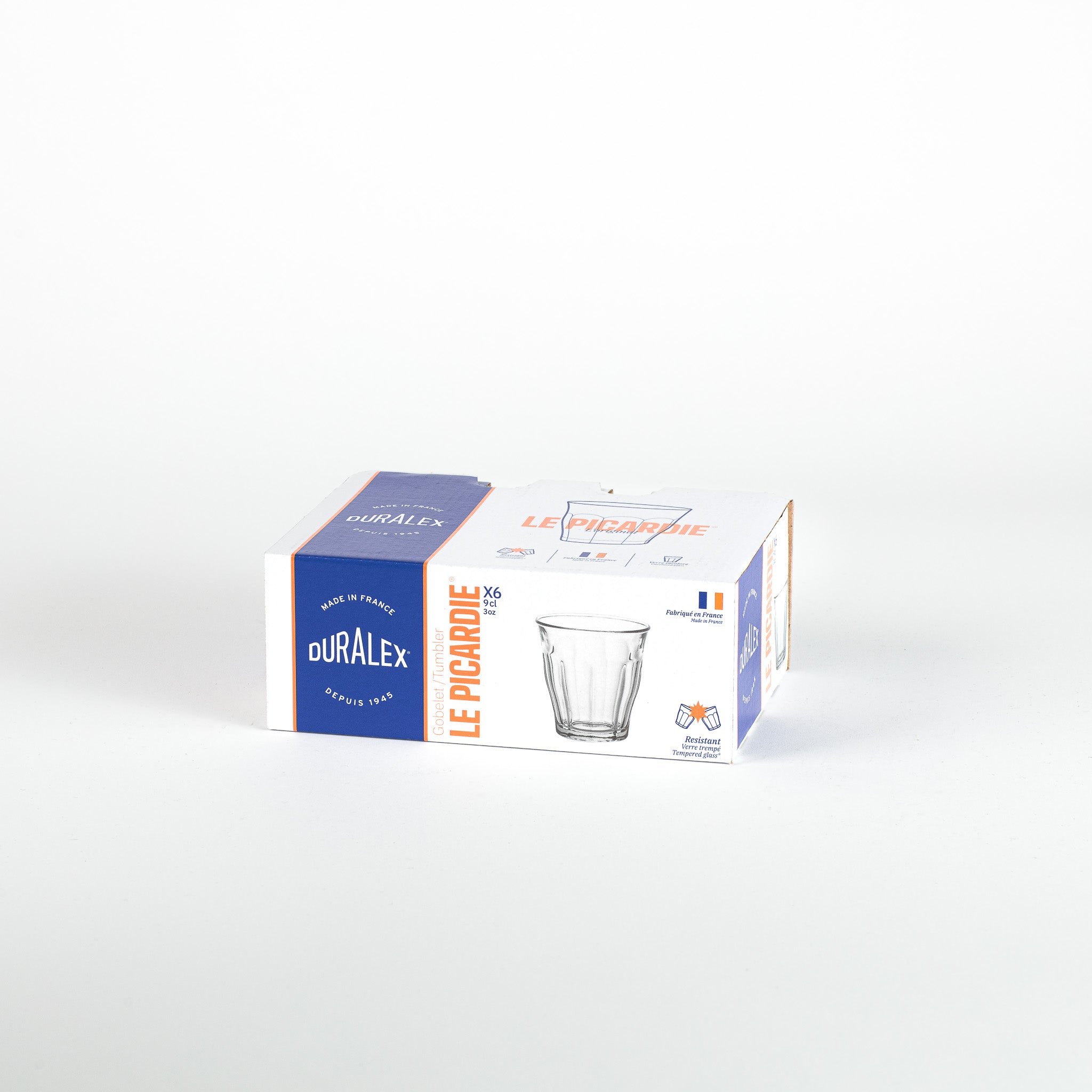 Le Picardie - Transparent glass 9cl - (Set of 6)