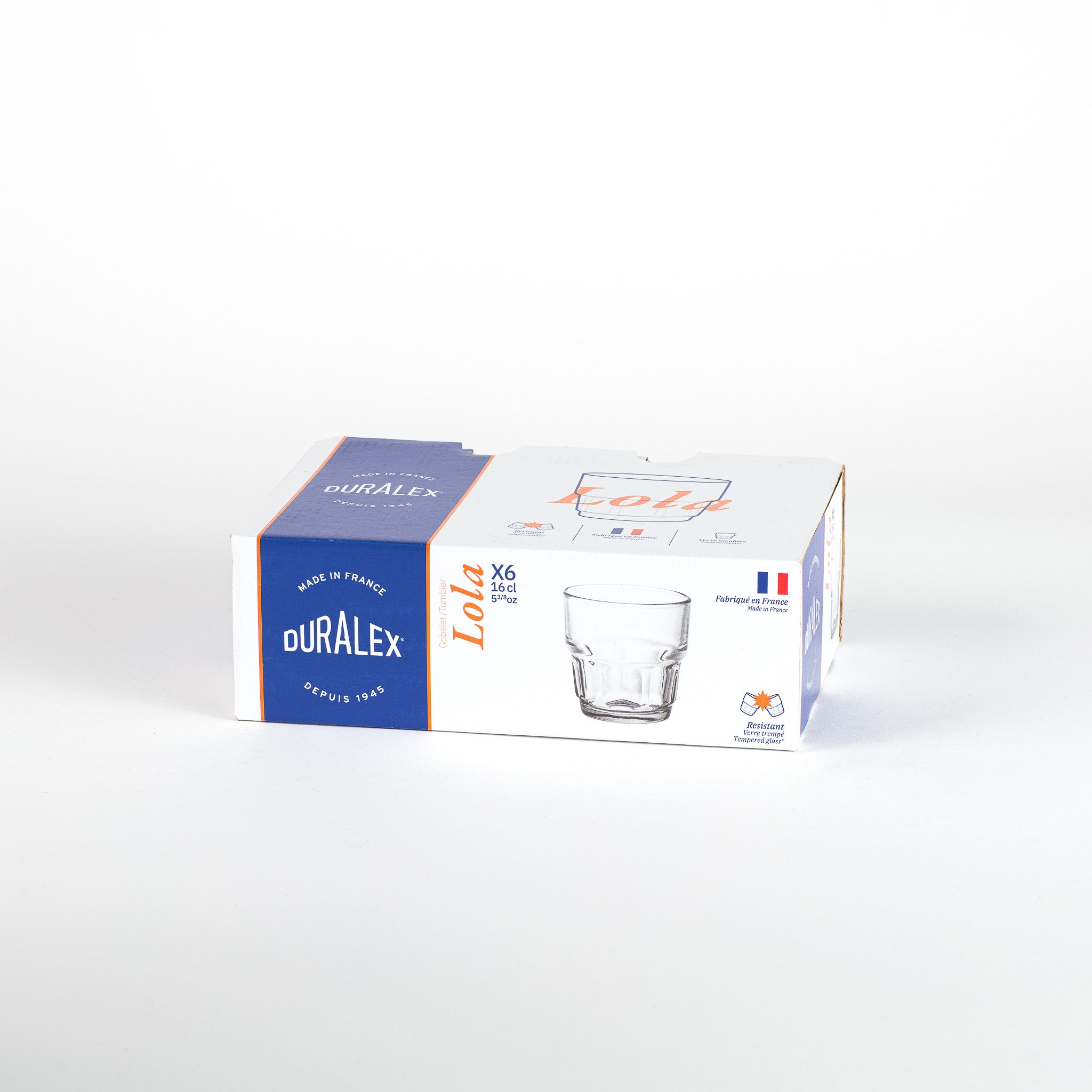 Lola - Clear glass 16cl (Set of 6)
