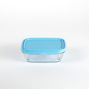 Freshbox - Boite de conservation rectangulaire couvercle bleu 1,1L