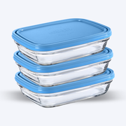 Freshbox - Set of 3 rectangular tins - 1.1 L