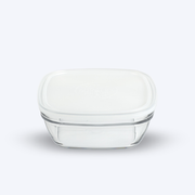Freshbox - Contenitore quadrato con coperchio bianco 1,15 L
