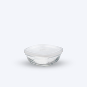 Freshbox - Boite de conservation carrée couvercle blanc 30cl