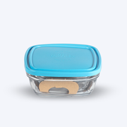 Freshbox - Vierkante bewaardoos met blauw deksel 1,15 l