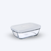 Freshbox - Boite de conservation rectangulaire couvercle blanc 1,1L