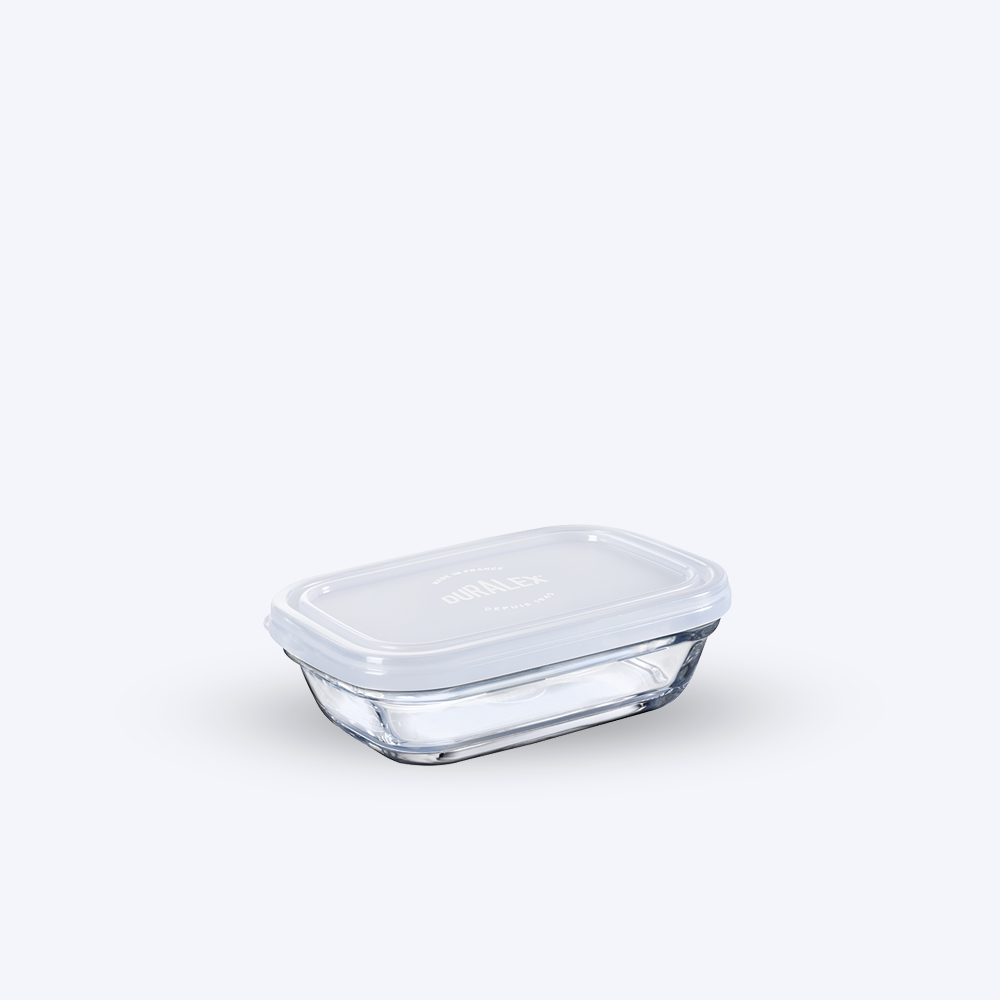 Freshbox - Boite de conservation rectangulaire couvercle blanc 39cl