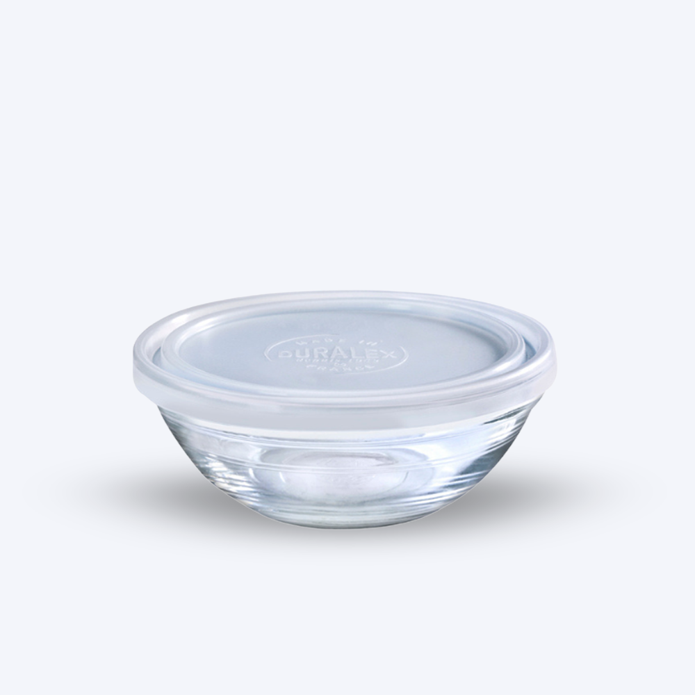 Freshbox - Boite de conservation ronde couvercle blanc 97cl