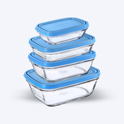 Freshbox - Set of 4 rectangular multi-sized storage boxes