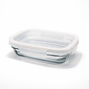 Freshbox - Contenitore con coperchio bianco e alette 0,8 L