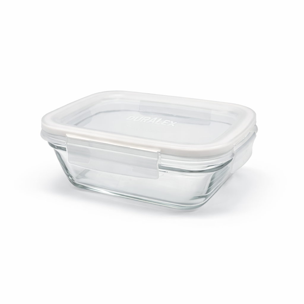 Freshbox - Boite de conservation à ailette couvercle blanc 1.1L