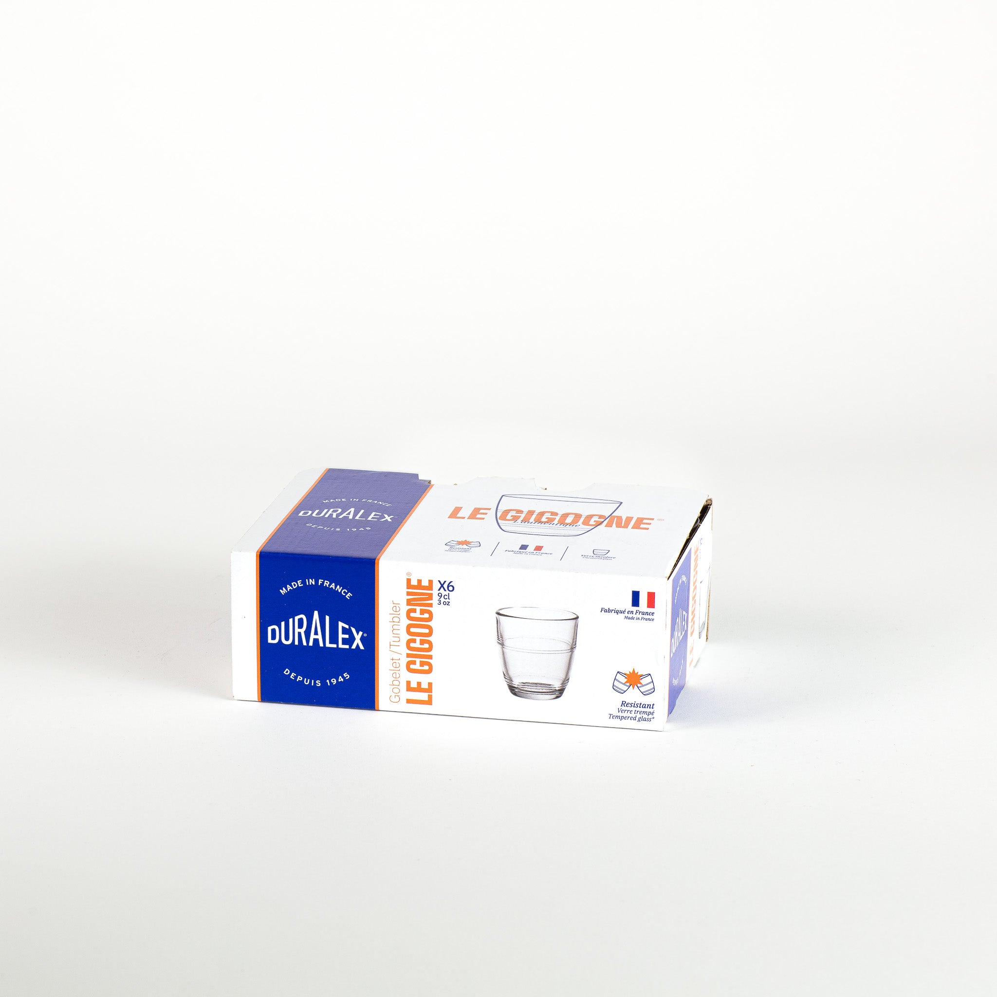 Transparentes Schnapsglas 9 cl – Le Gigogne(6er-Set)