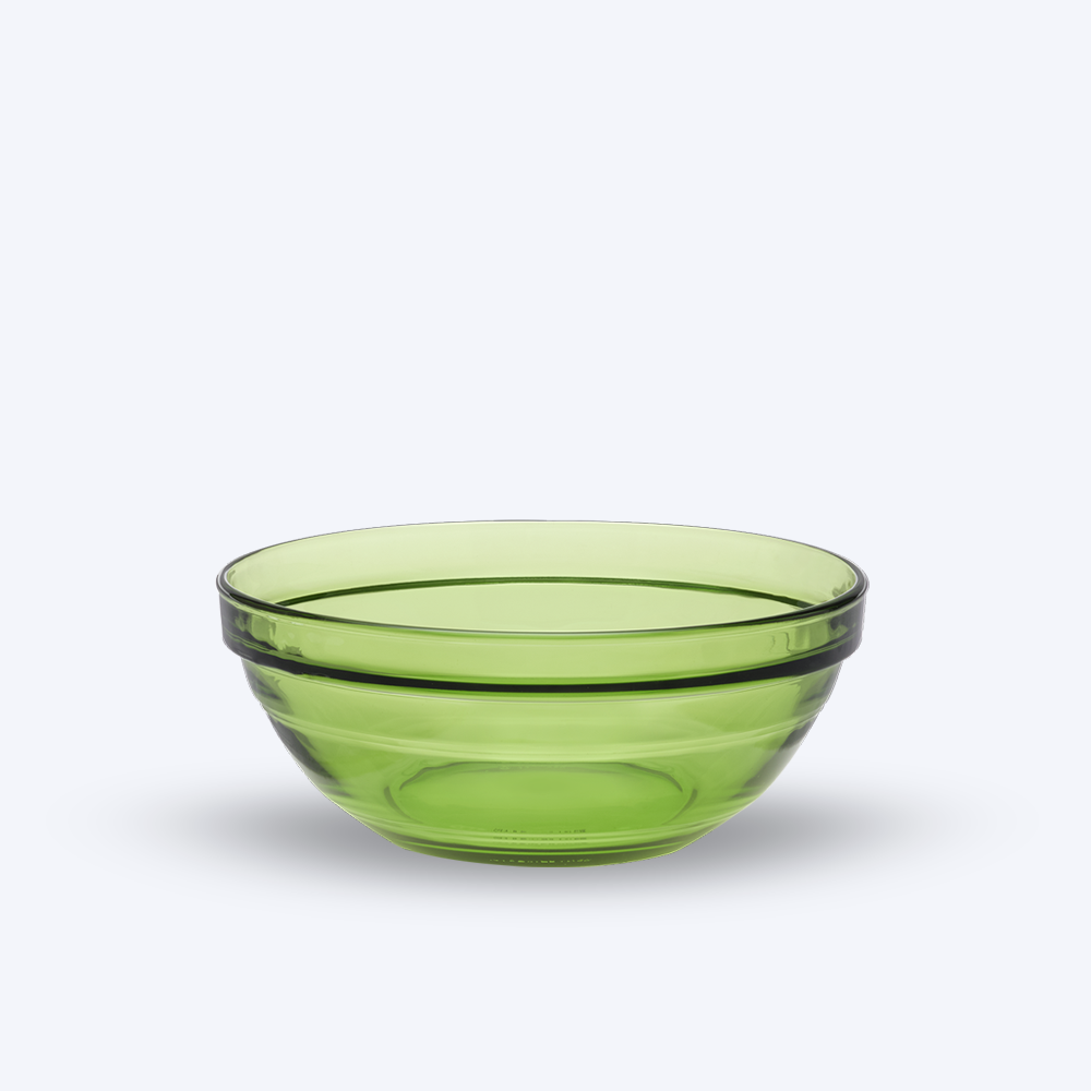 Le Gigogne - Saladier en verre Empilable 97cl - 17cm Vert