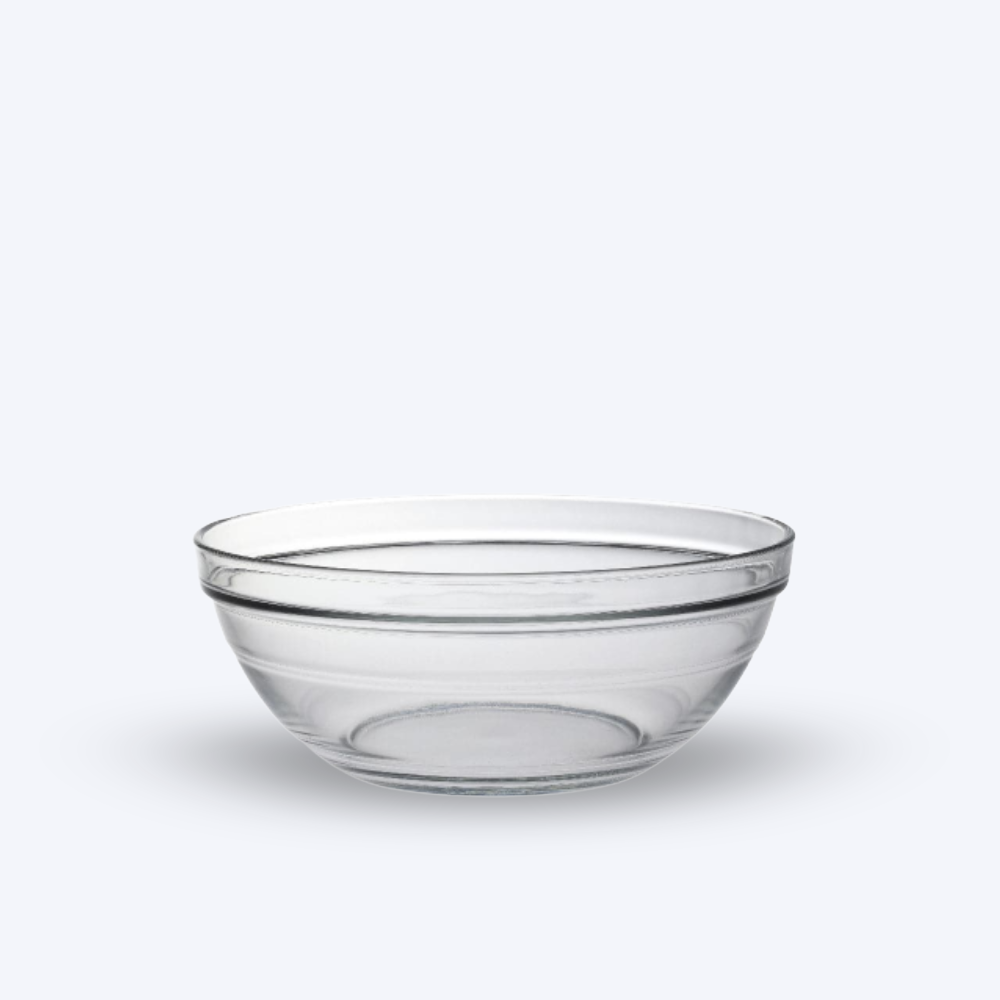 Le Gigogne - Saladier en verre transparent Empilable 1,59L - 20,5cm