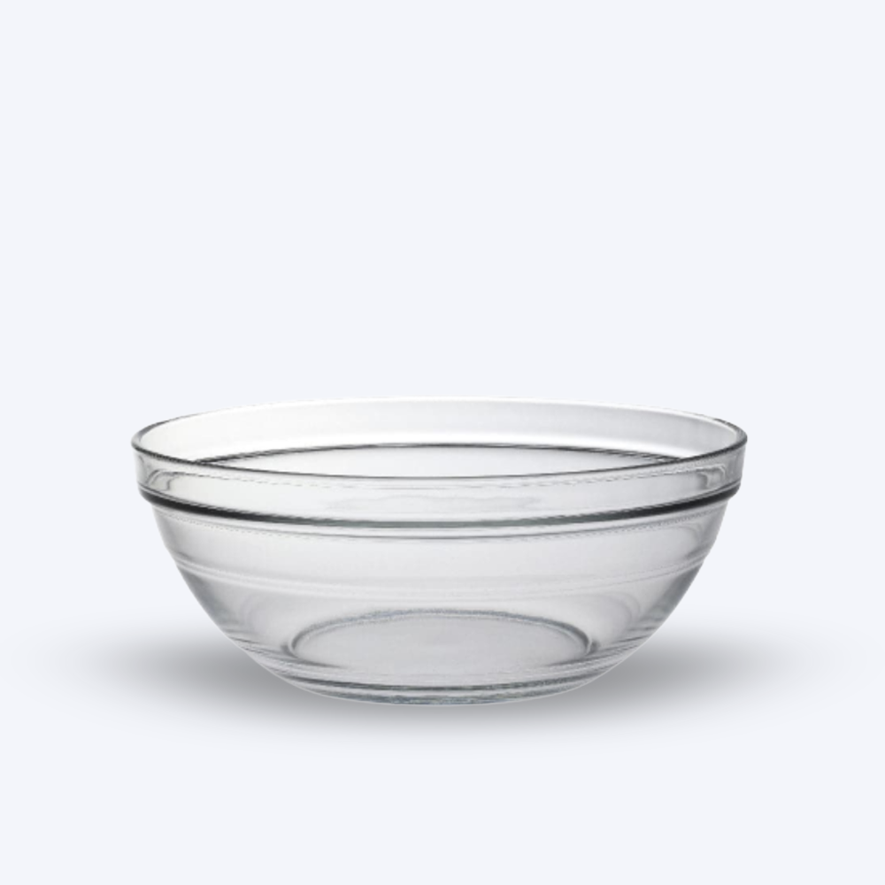 Le Gigogne - Saladier en verre transparent Empilable 2,4L - 23cm