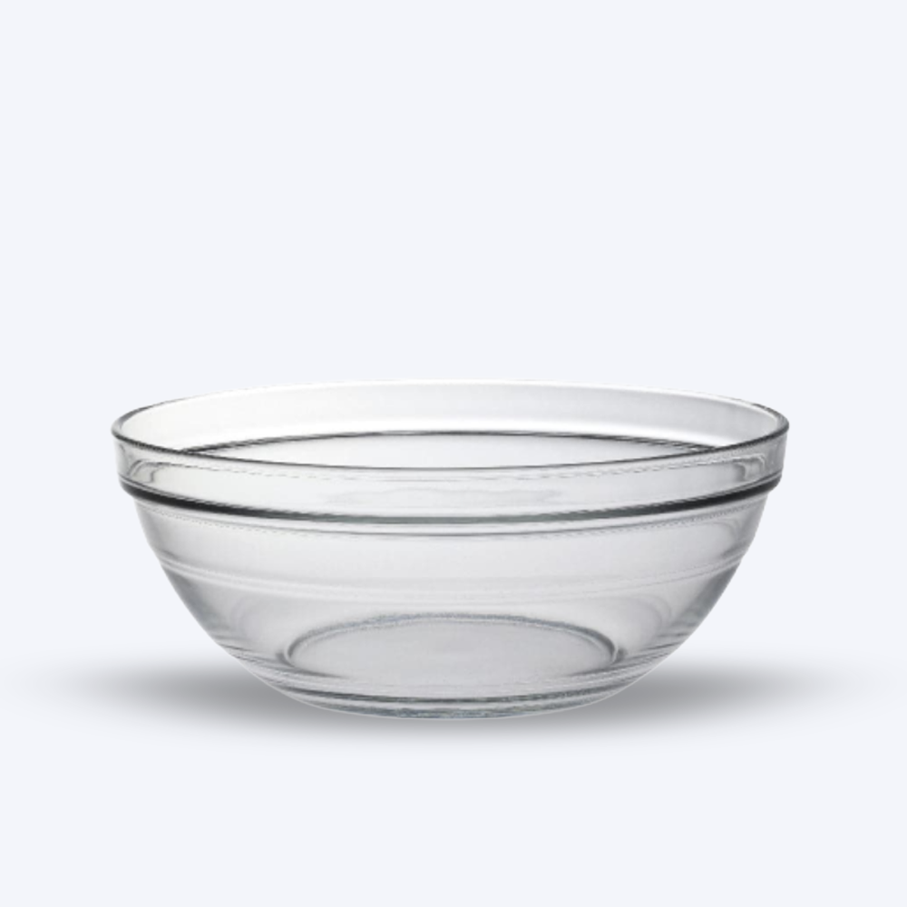 Le Gigogne - Saladier en verre transparent Empilable 3,45L - 26cm