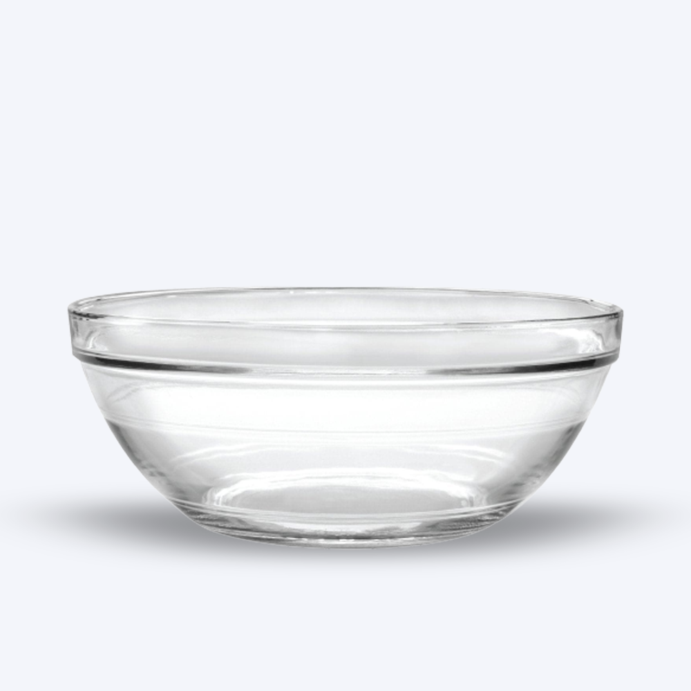 Le Gigogne - Saladier en verre transparent Empilable 5,8L - 31cm