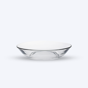 Lys - Assiette creuse en verre transparent x6 - 17,5cm