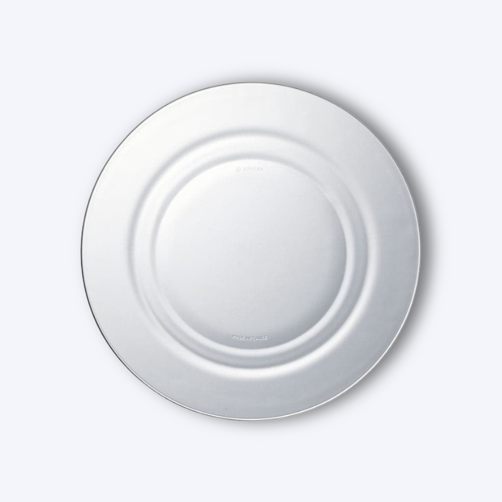 Lys - Assiette creuse en verre transparent x6 - 23cm