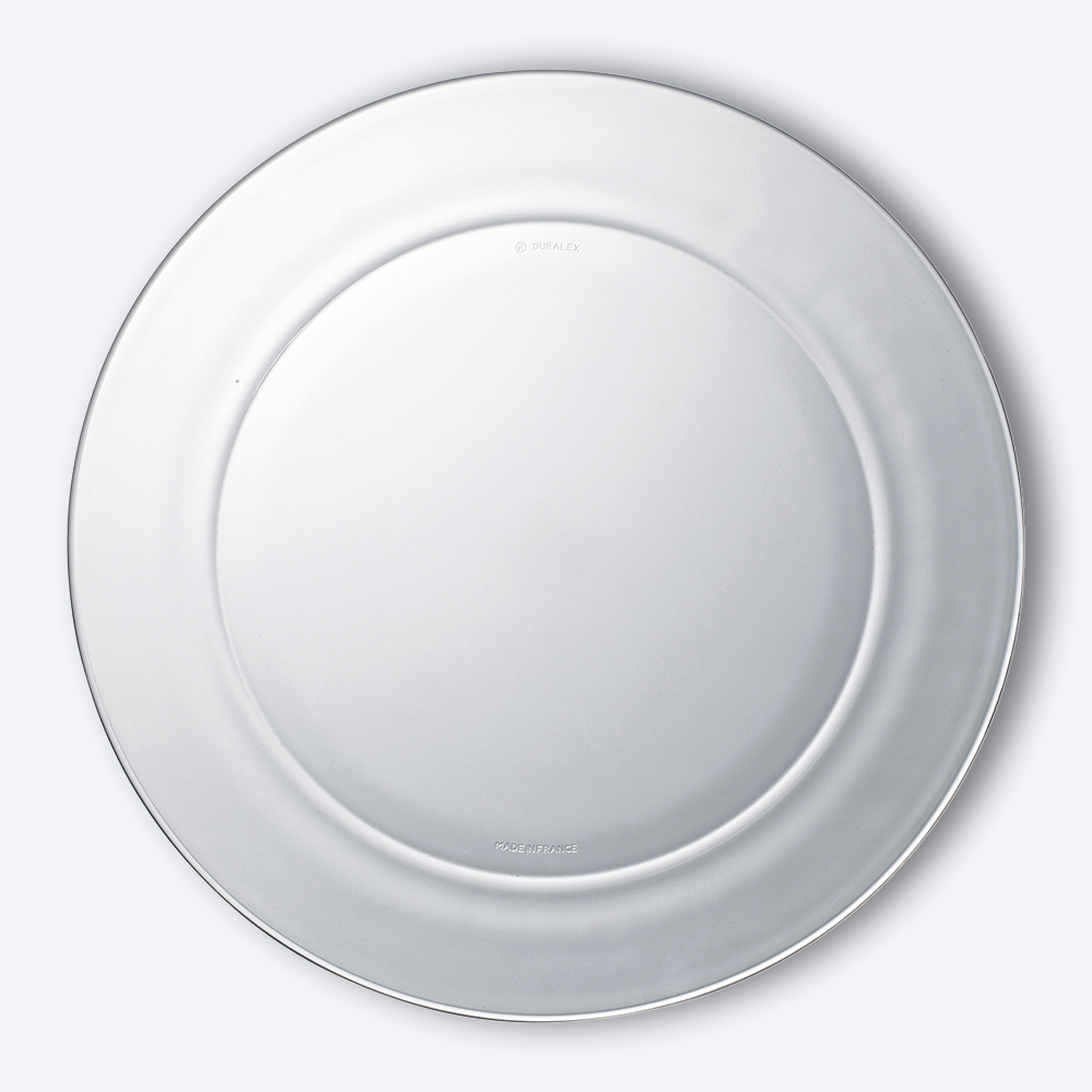 Lys - Assiette transparente x6 - 28cm