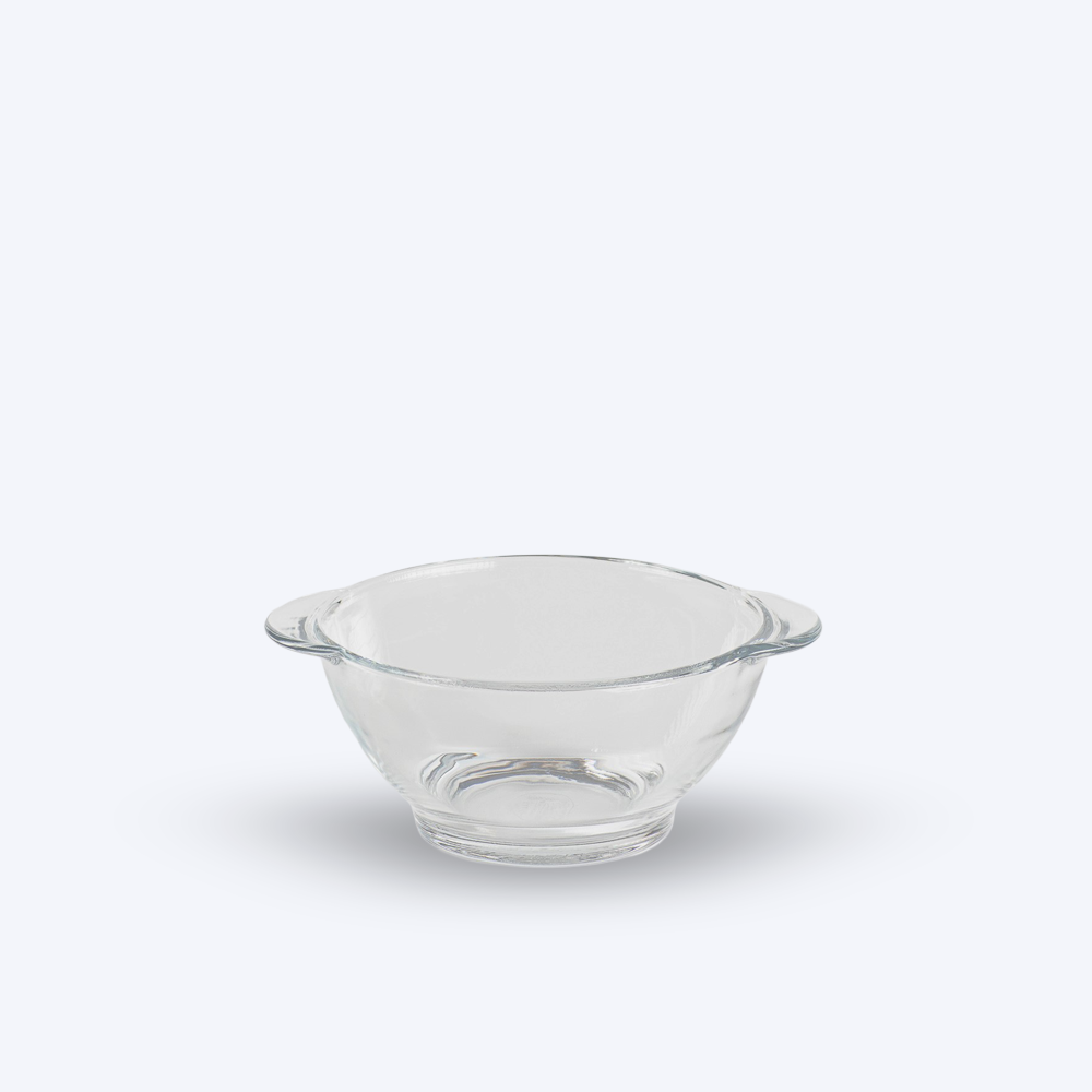 Lys - Bol en verre transparent à oreilles 51cl (Lot de 6)