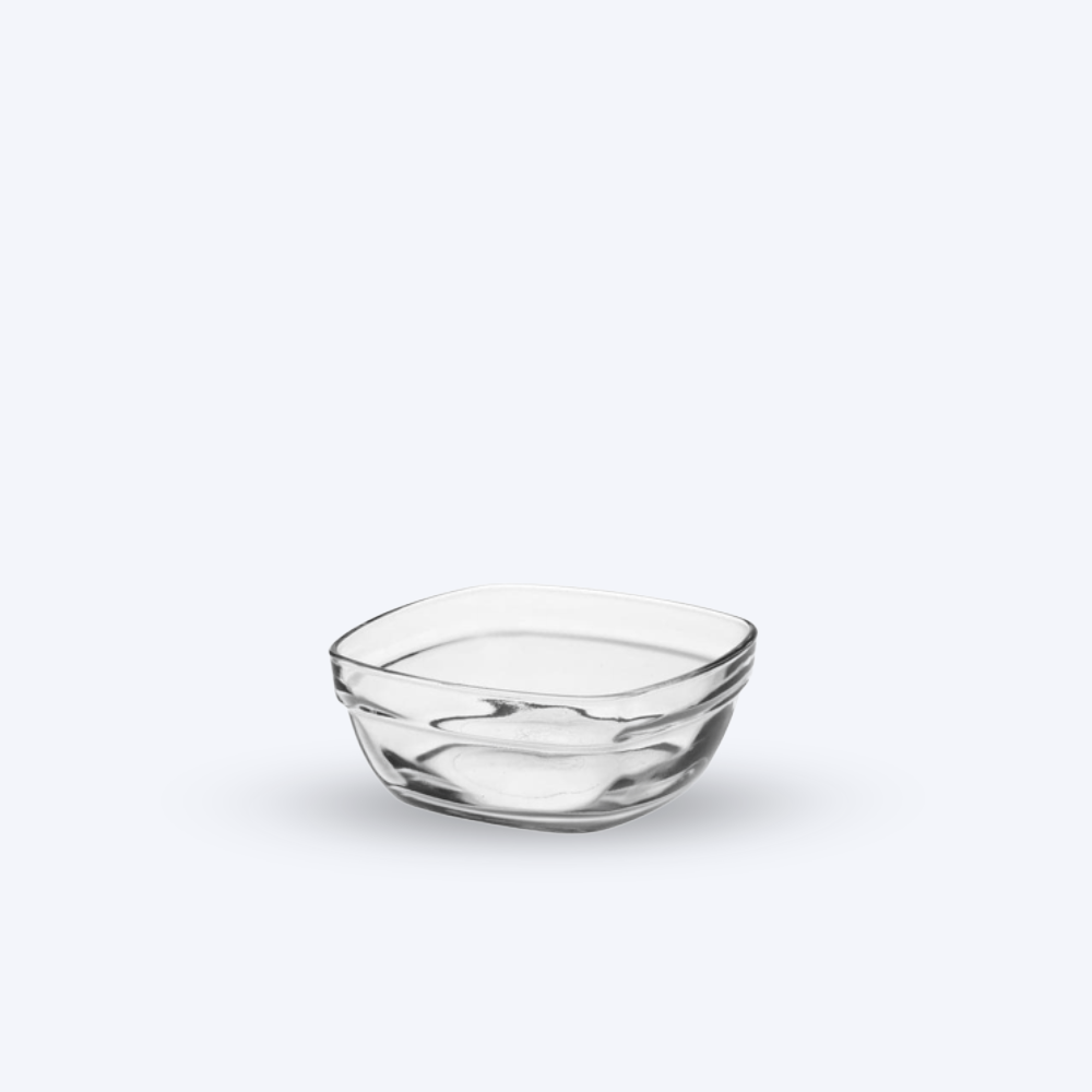 Lys - Coupelle carrée transparent 15cl (Lot de 6)