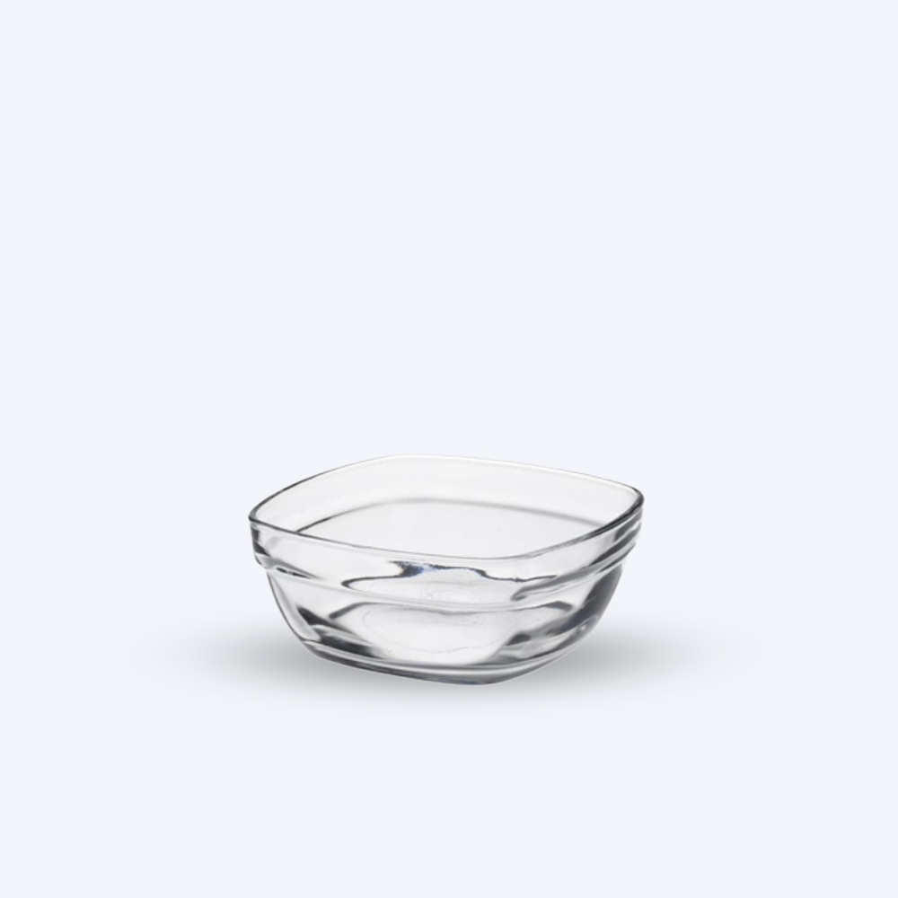 Lys - Coupelle carrée transparent 30cl (Lot de 6)