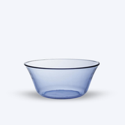 Lys - Glass salad bowl - Navy Blue - 17cm - 91cl