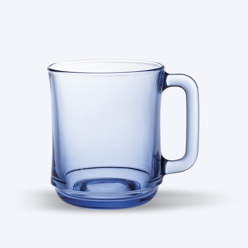 Lys - Tasse en verre Bleu Marine 31 cl (Lot de 6)