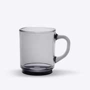Versailles - Grey glass mug 26 cl (Set of 6)