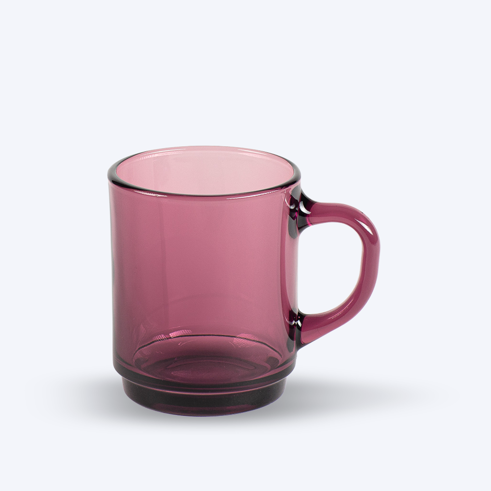Versailles - Mug en verre Prune 26 cl (Lot de 6)