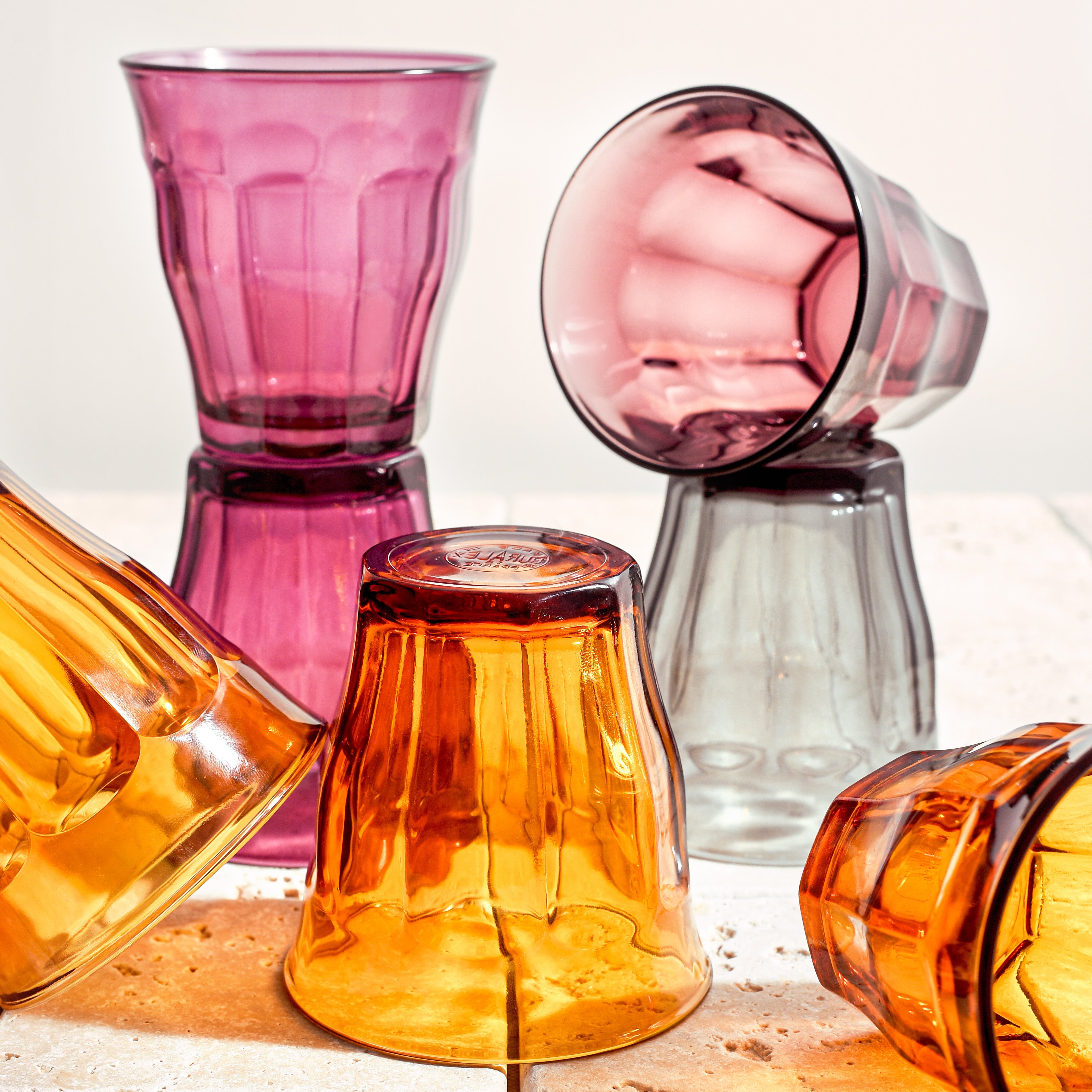 Picardie - Verre 25cl x6 - Panaché de 6 couleurs