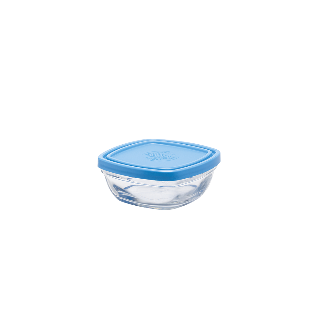 Freshbox - Lata cuadrada con tapa azul 30cl