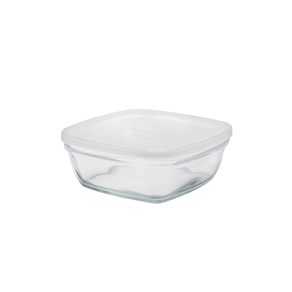Freshbox - Contenitore quadrato con coperchio bianco 1,15 L