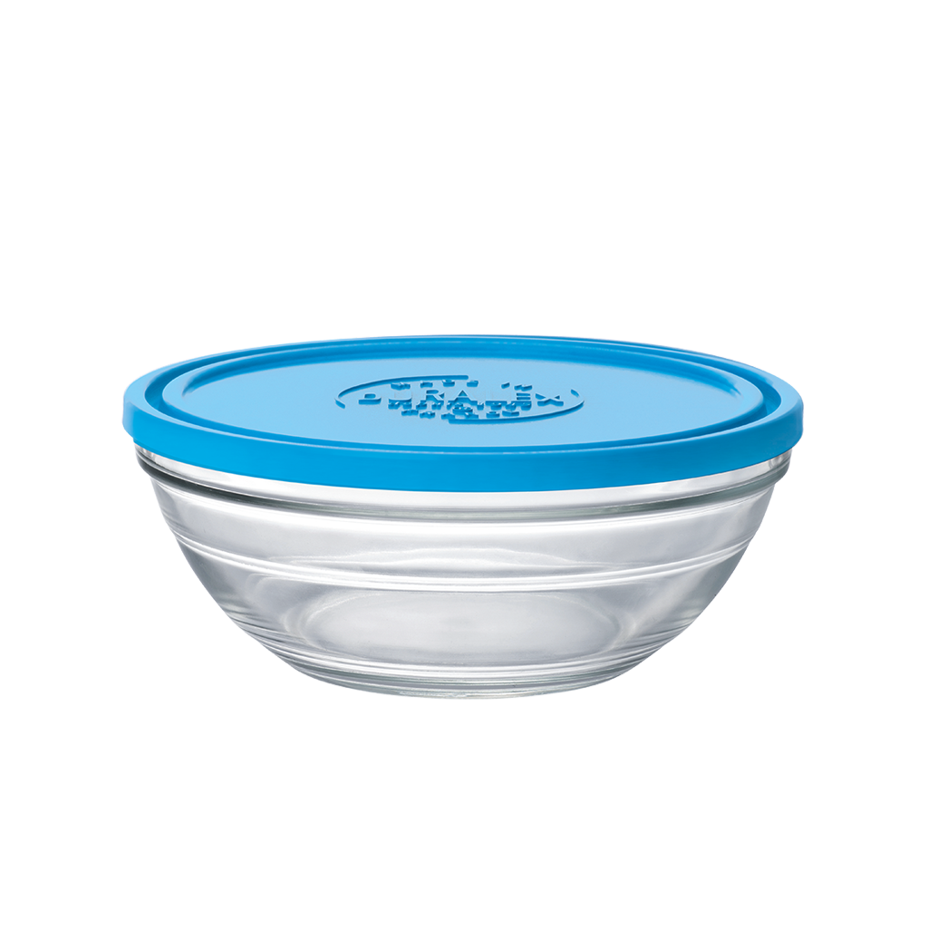 Freshbox - Boite de conservation ronde couvercle bleu 1,59L