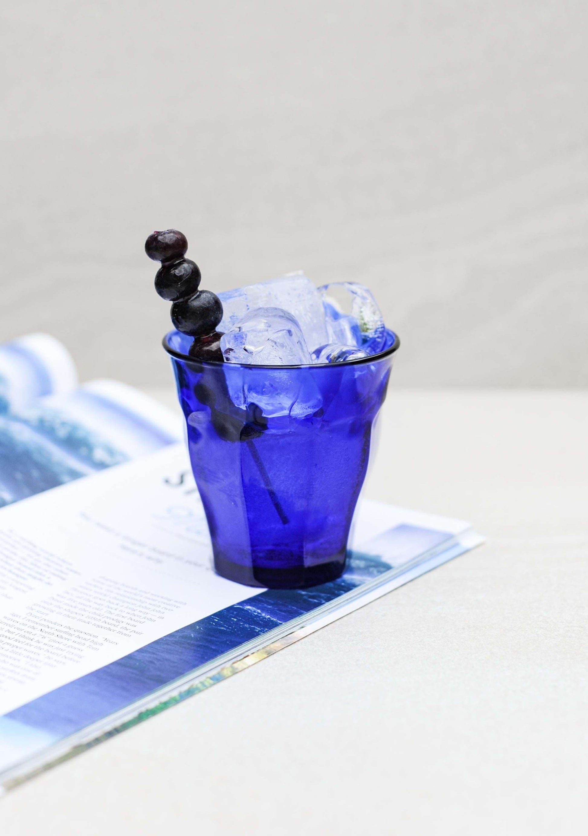 Duralex Le Picardie verre de table coloré bleu saphir